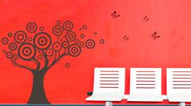 Calcos para pared, decora pared, diseño personalizado, diseño de vinilos, vinilos de diseño, decoración de empresa, decoración de local, de negocio, decoración de interiores, de casas, de piezas, de ambientes.