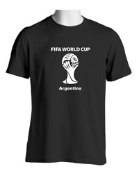 Remeras estampadas del Mundial Brasil 2014.